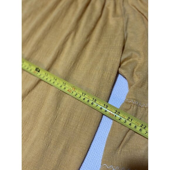 Max Studio Top 1XL?? Orange Round Neck 3/4 Sleeve Boho Peasant EUC - Picture 6 of 6